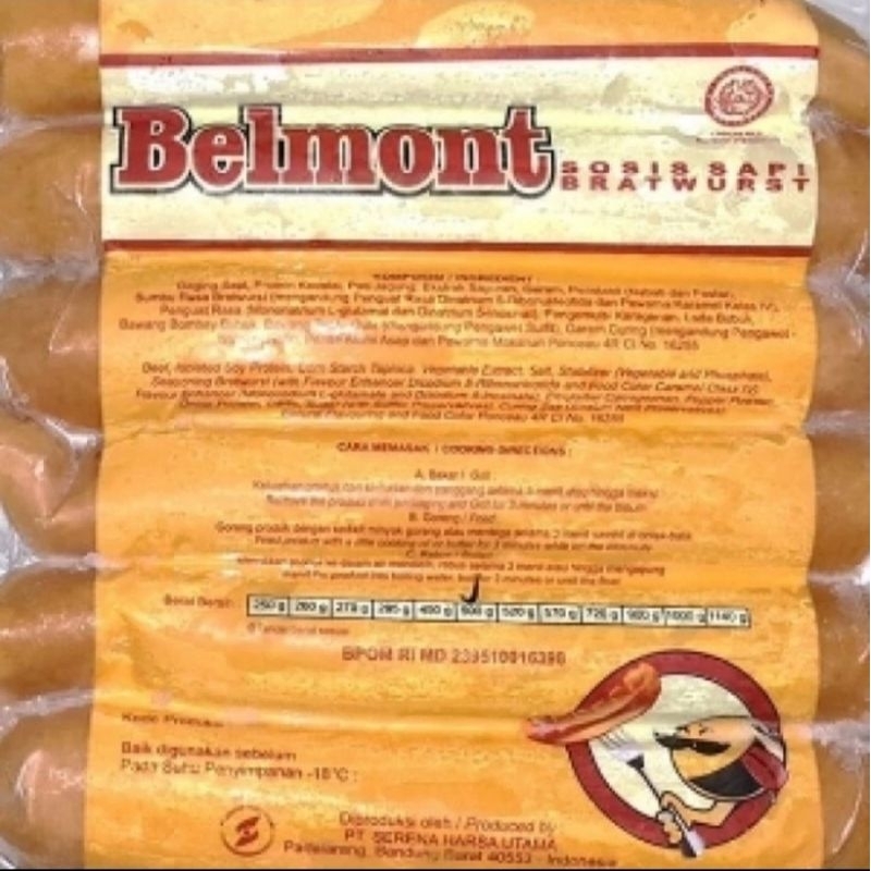 Sosis Belmont Keju 500 gr