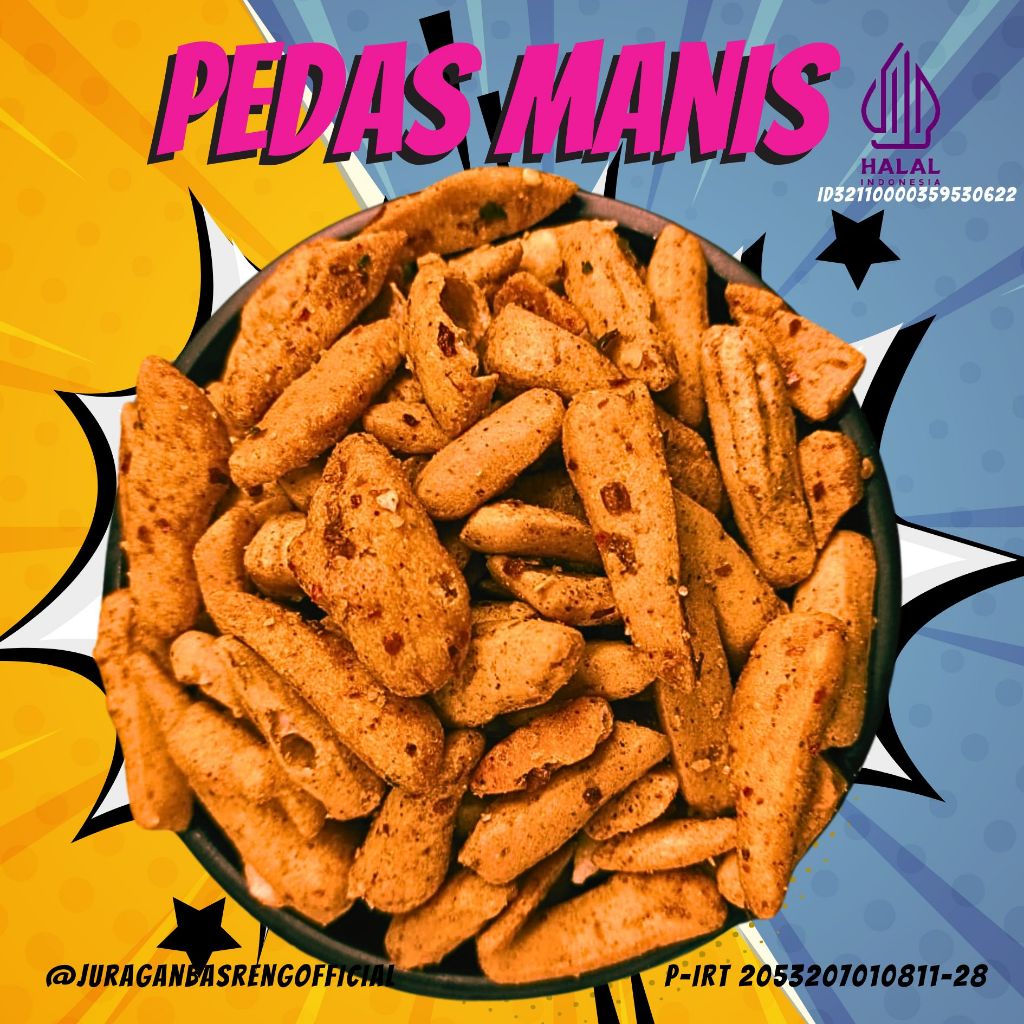 

Basreng Pedas Manis 250 gr - Nikmat Renyah dan Lezat
