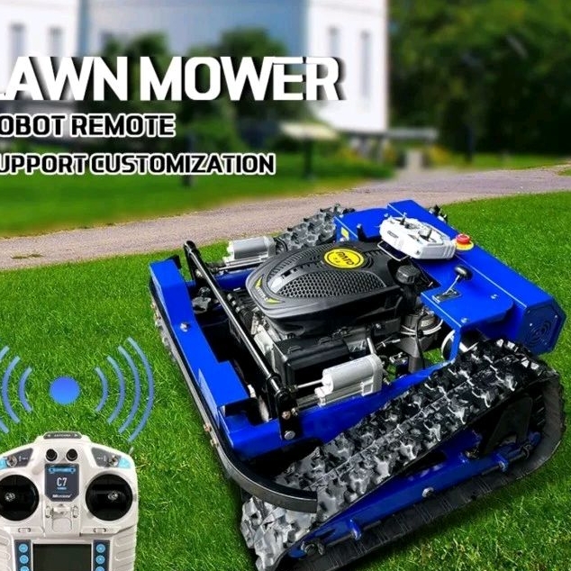 Mesin Potong Rumput Lawn Master Remot Control Golf Taman Mesin Potong Rumput RC Petani Multiguna