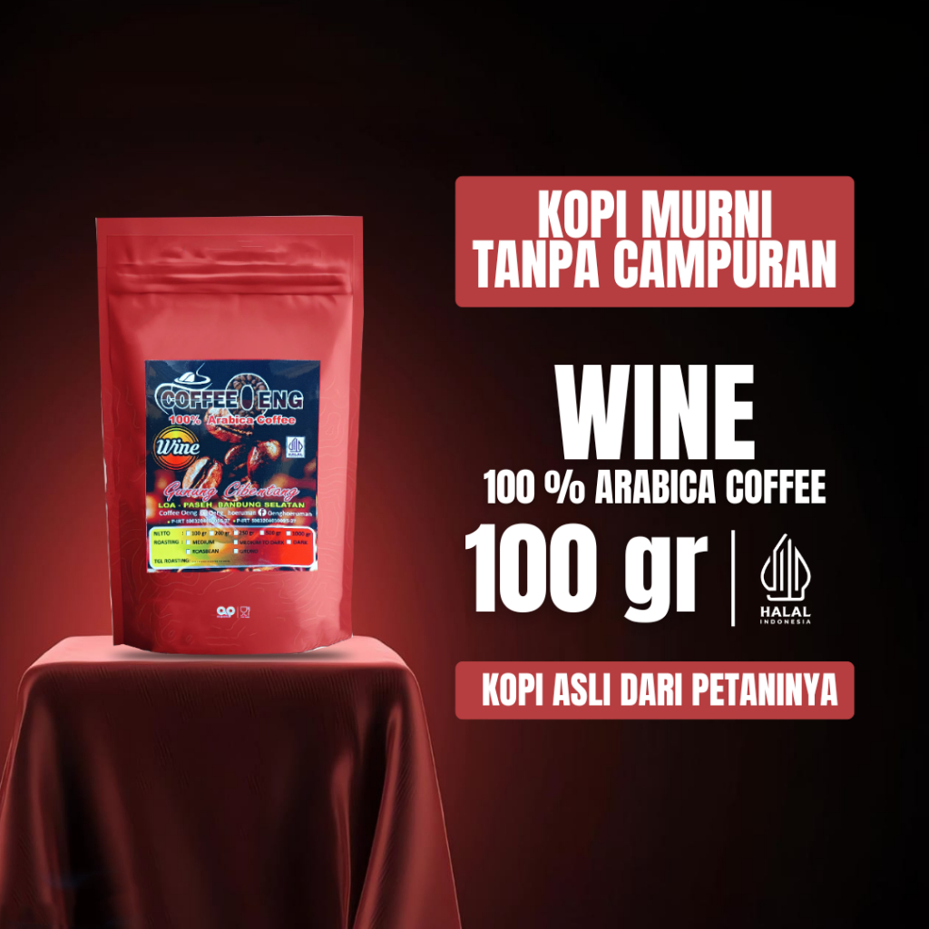 

COFFEEOENG 100 gr 100 % Arabica Coffee WINE Fresh Roasted