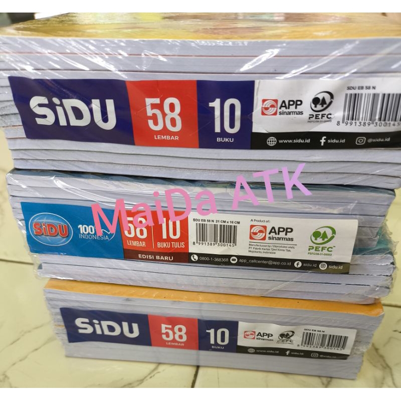 

Buku tulis SIDU 58 10pcs