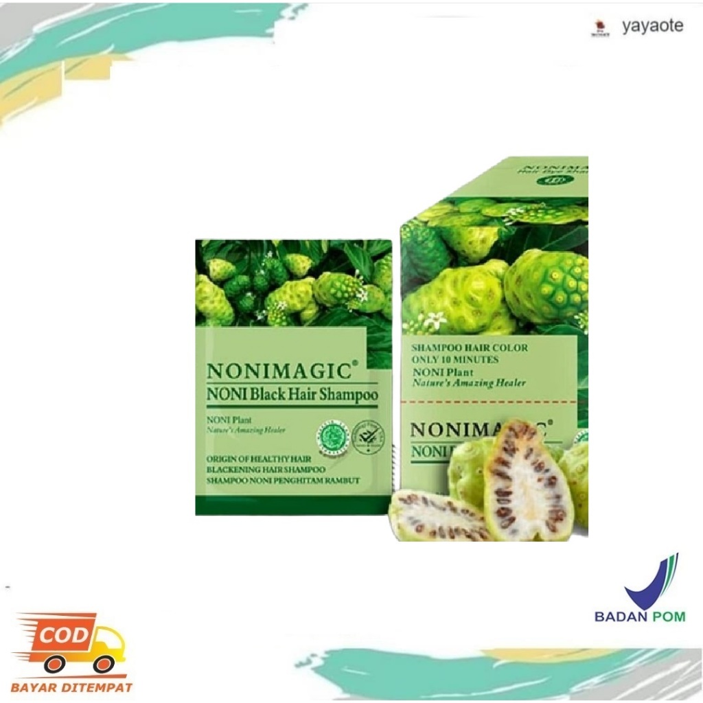 BSY NONI MAGIC BLACK HAIR SHAMPO HALAL ORIGINAL BPOM - BSY NONI MAGIC