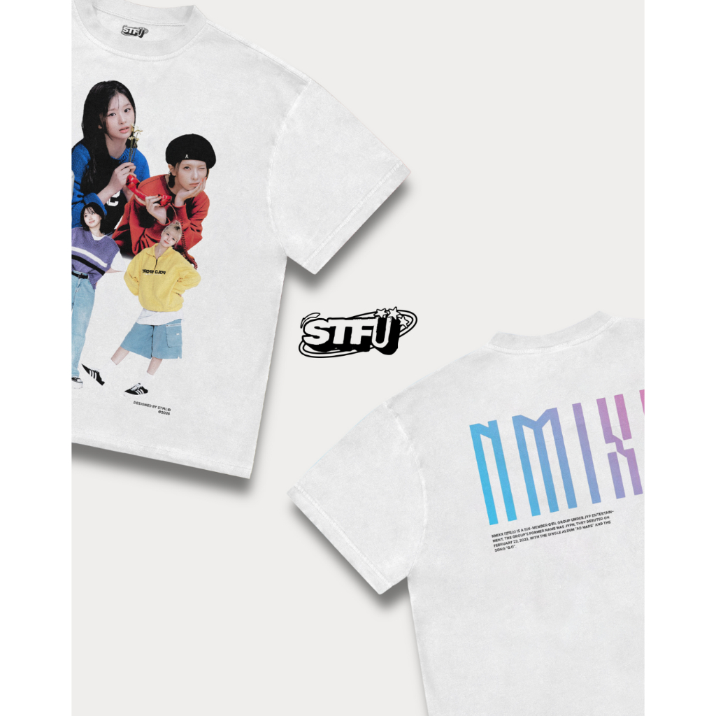 Kaos NMIXX Tshirt Kpop Oversize Y2k Tee - STFU