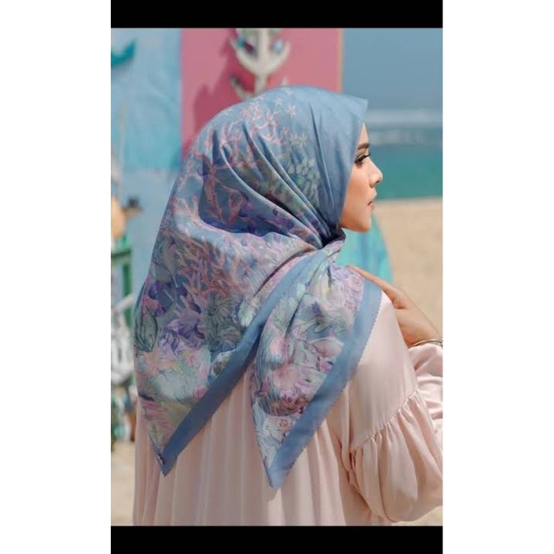 the little mermaid blue buttonscarves