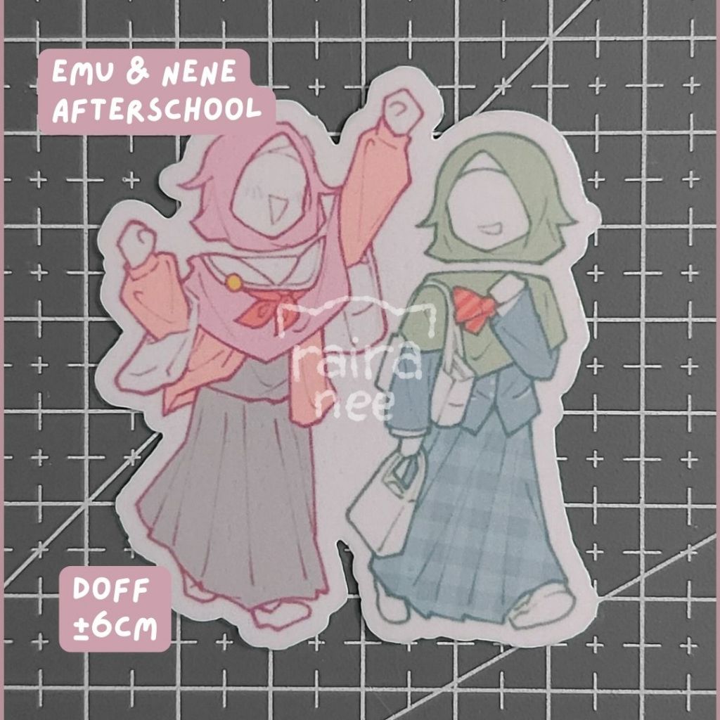 

[SALE] Sticker Emu & Nene Afterschool | fanmerch by rairanee