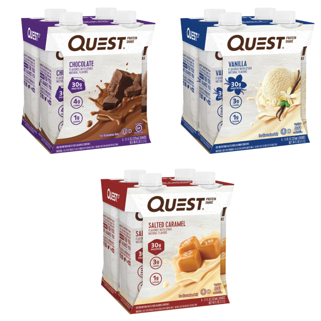 

Quest Protein Shake Milkshake 325ml / Susu Milk Powder - 4 pcs