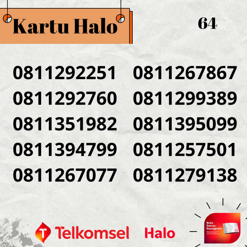 Kartu Halo 10 Digit Murah