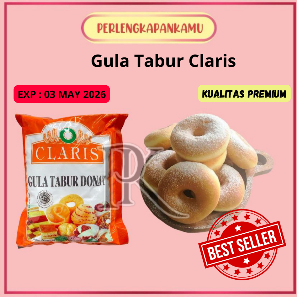 

Per Dus Gula Halus Claris Merah Tabur Donat Orange Tepung Gula Dingin 250gram (16 Pack)