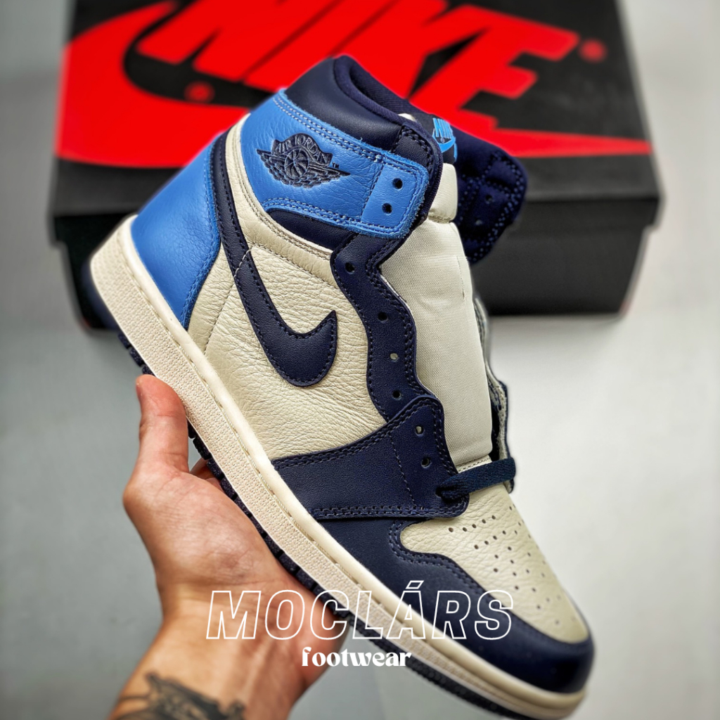 Nike air jordan 1 retro high og "Obsidian/university"