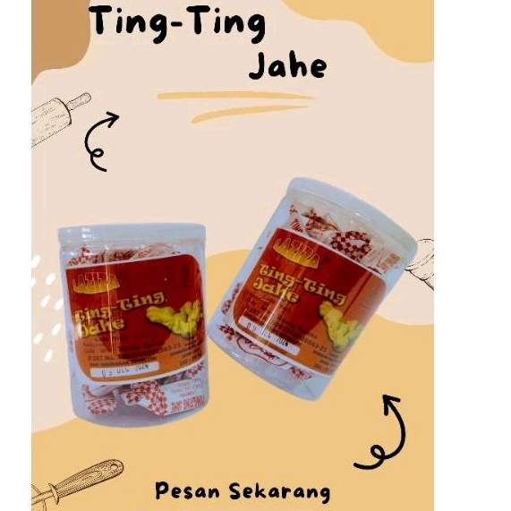 

Ting Ting Jahe toples By Laziza |permen jadul rasa jahe