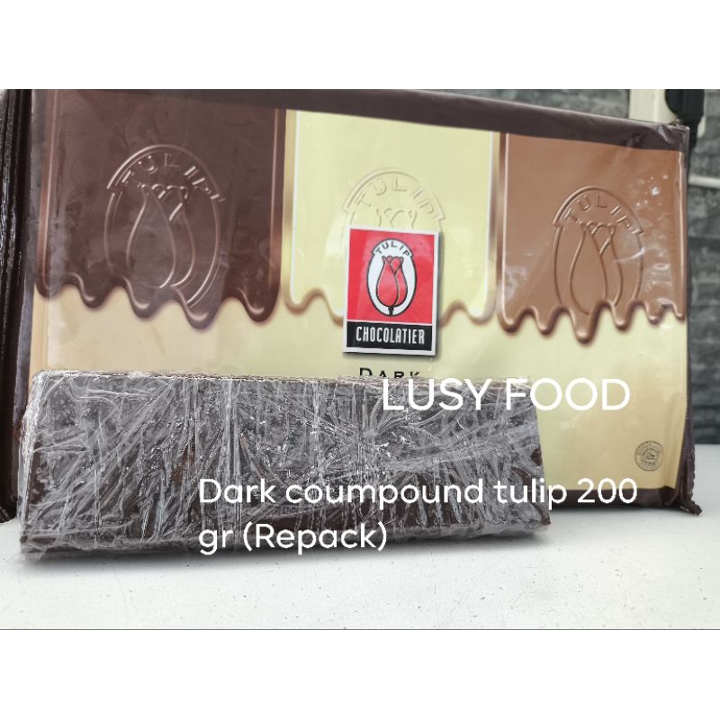 

Dark Coklat coumpound tulip 200gr batangan(repck)