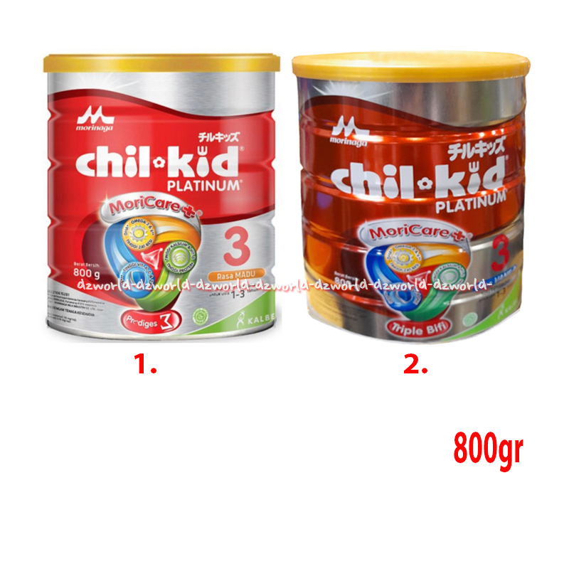 

Morinaga Chil Kid Platinum 3 Rasa Madu Vanila 800gr Chil-Kid 1-3tahun Susu Kaleng Vanilla Honey Silver 800 gram Childkid Chil Kid