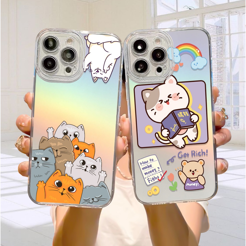 Case Hologram OPPO A5S A11K A12 A7 A15 A15S A57 A77S A58 4G Motif ( 38 ) Softcase Hologram Bening Te