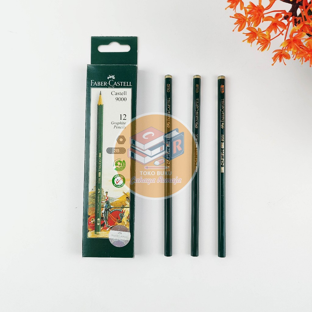 

Pensil Faber Castell 2B 1Pak Original Pencil Ujian 1Pak isi 12pcs