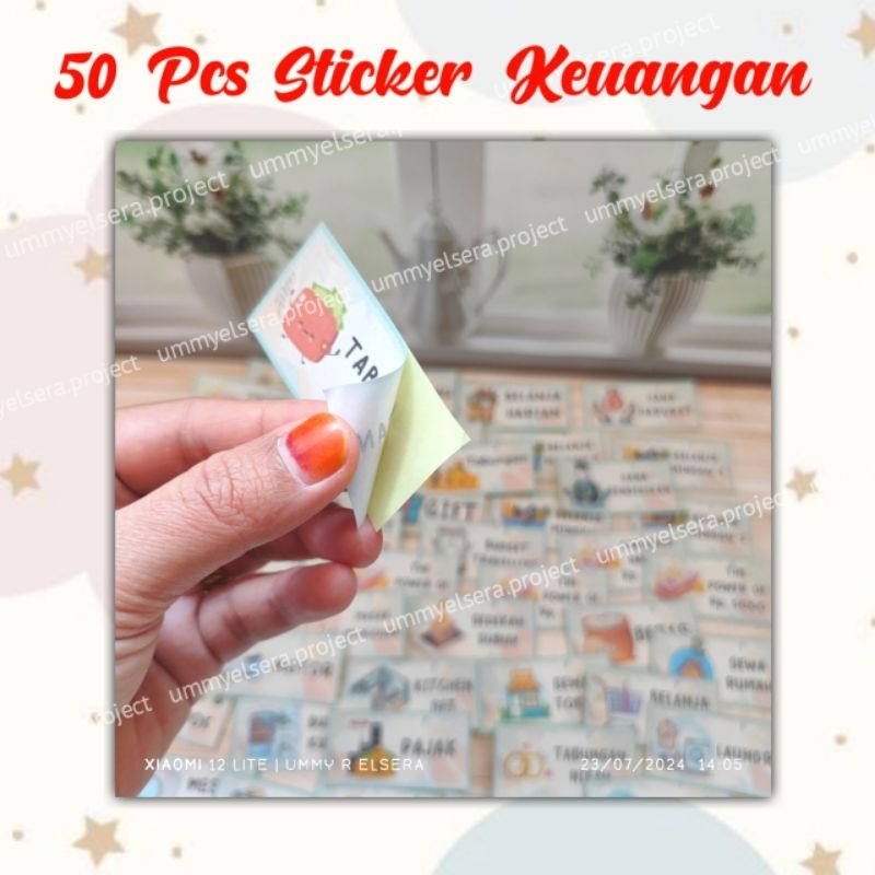 

50 PCS STIKER KEUANGAN MIX / STIKER UNTUK DOMPET DISIPLIN KEUANGAN DOFF