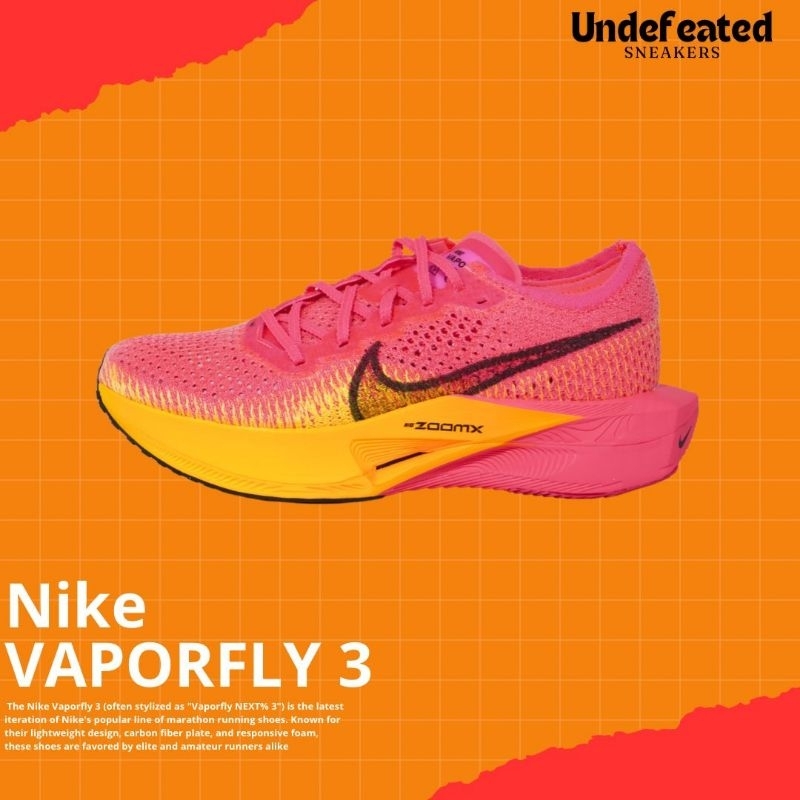 UD NIKE VAPORFLY 3 PINK/LASER/ORANGE/BLACK