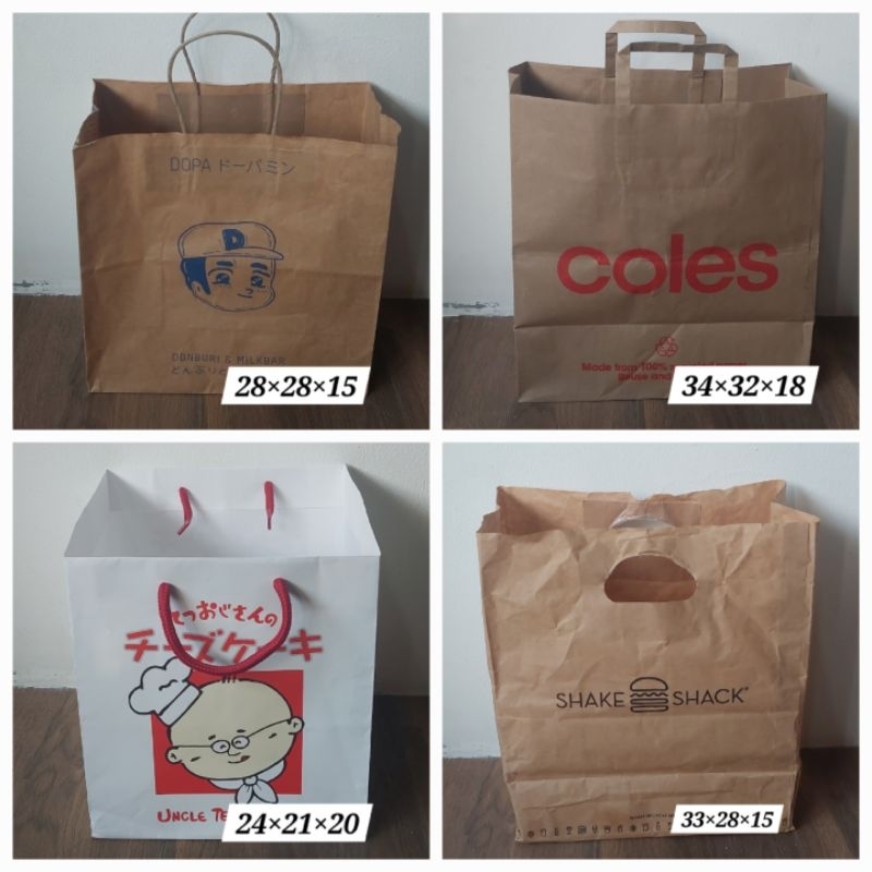 

PAPER BAG COLES UNCLE TETSU SHAKE SHACK DOPA AUSTRALIA