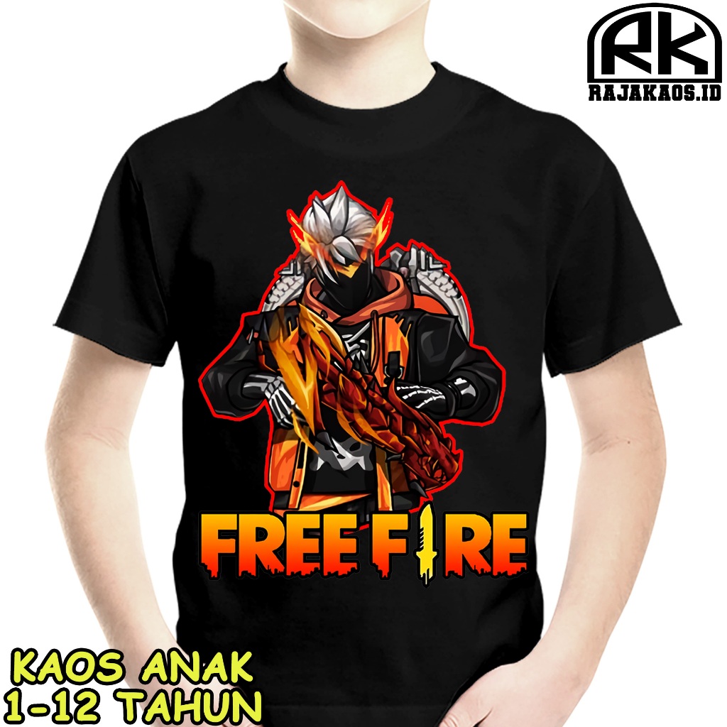 KAOS ANAK KARAKTER FF 6 USIA 1-12 TAHUN BAJU ANAK KAOS FF - KAOS FF COTTON COMBED 30S