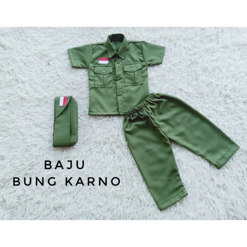 Baju Bung Karno | Seragam Bung Karno | Baju Pejuang Bung Karno | Kostum Bung Karni | Kostum Bung Kar
