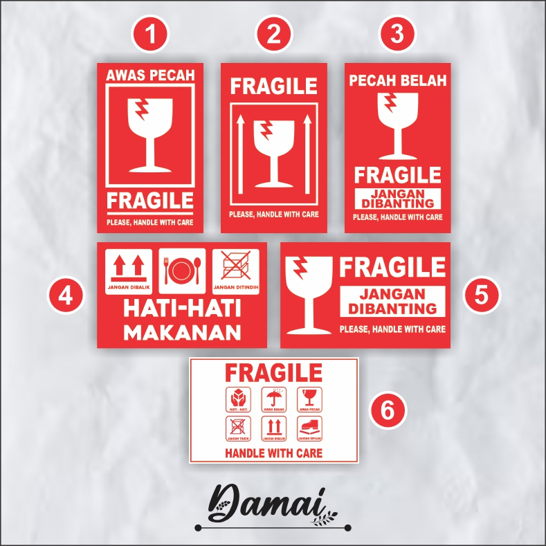 

Sticker Fragile | Sticker Jangan Di Banting | Sticker Awas Pecah