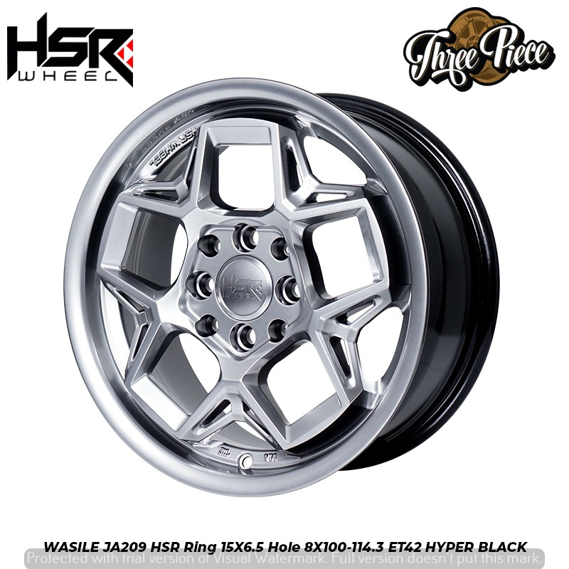 Velg Mobil HSR WASILE Ring 15 untuk Kijang LGX Vios Confero Ignis Mirage Xenia Avanza