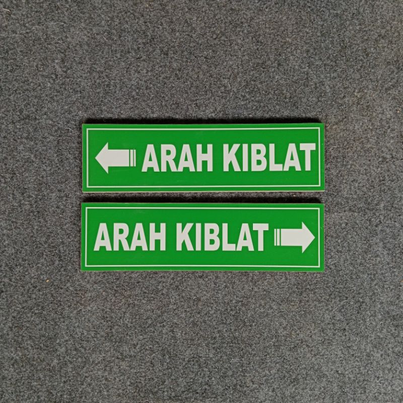 Dekorasi Dinding Aesthetic Tulisan Arah Kiblat