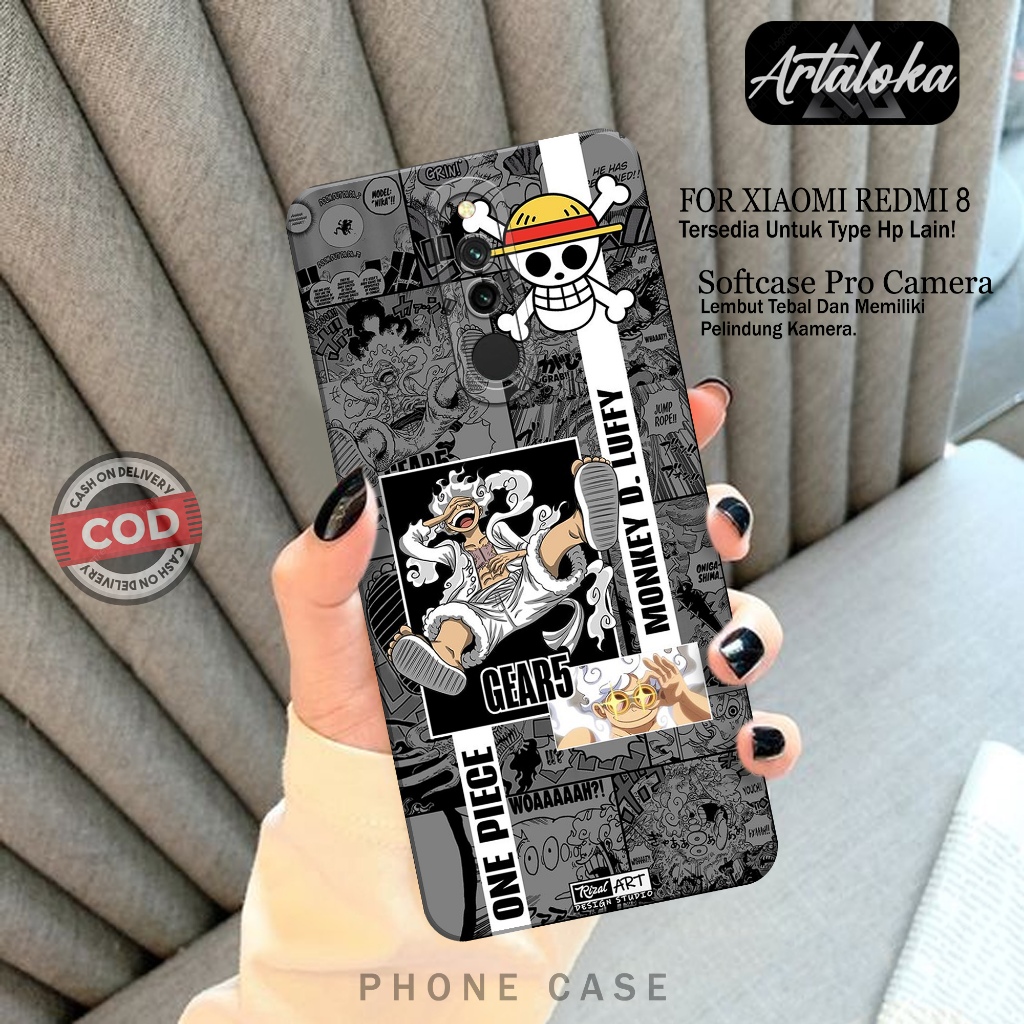Softcase Hp Xiaomi Redmi 8 Fashion Case Anime Case Xiaomi Redmi 8 Silikon TPU Pro Camera Casing Xiao