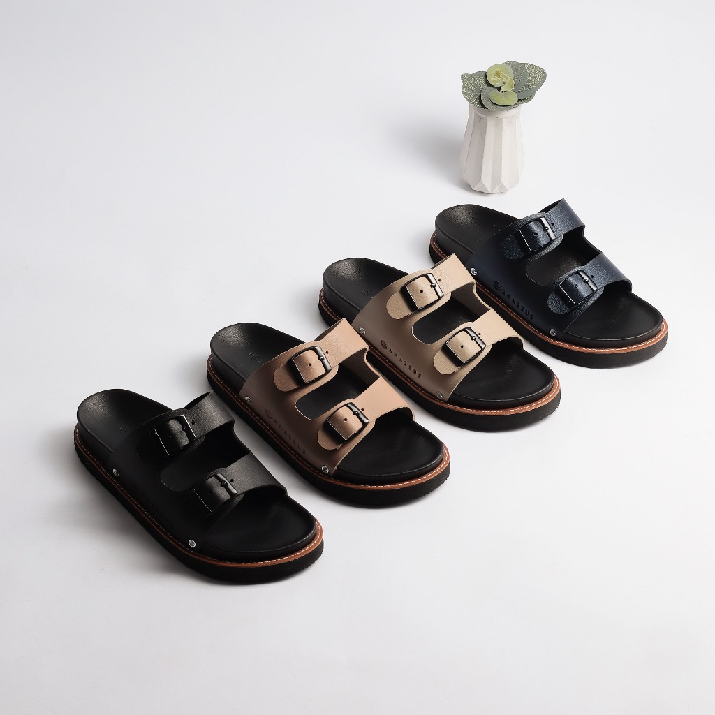 Amazeus CLAUDE Sandal Wanita Sendal Tali Belakang Platform Cewek Kekinian
