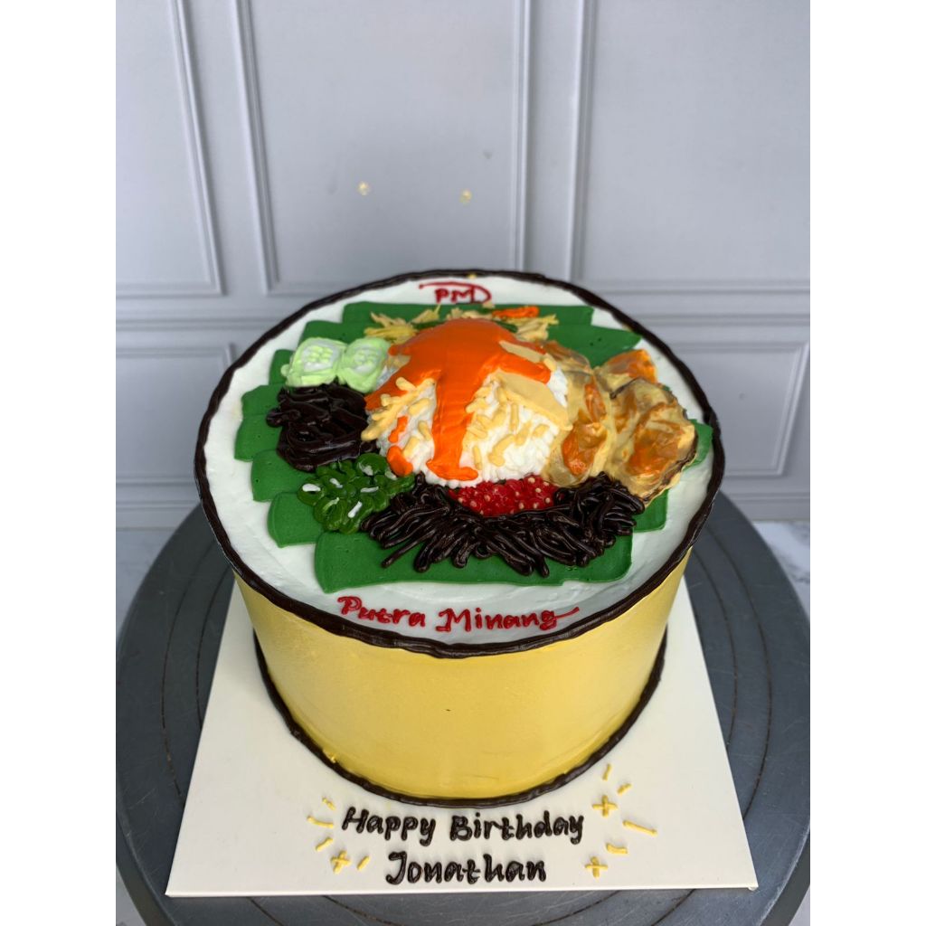 

Kue Ulang Tahun/Birthday Cake/Kue Ultah Tema Nasi Padang/Birthday Cake Jakarta