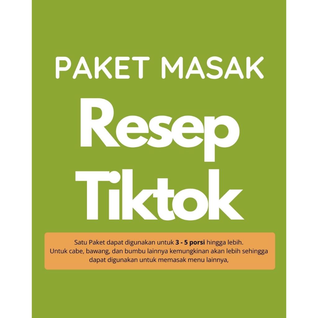 

Paket Masak Resep Viral