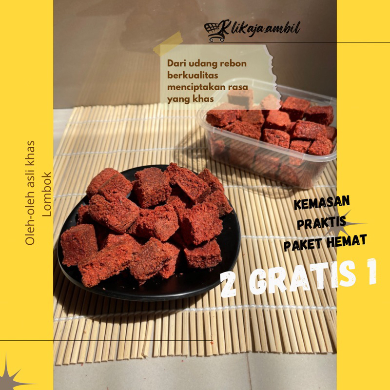 

2 GRATIS 1 | Terasi khas LOMBOK | Kemasan praktis Box