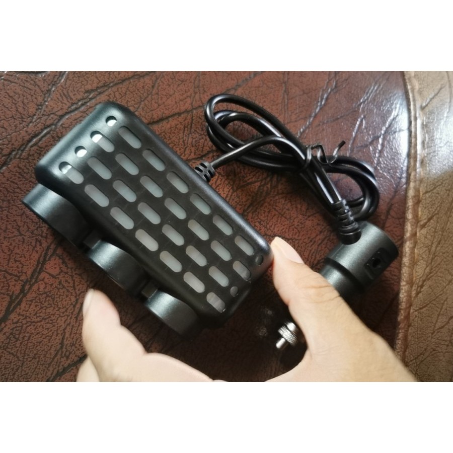Socket Lighter Mobil 120W 3 Soket Dual USB Extension Adaptor LED D26