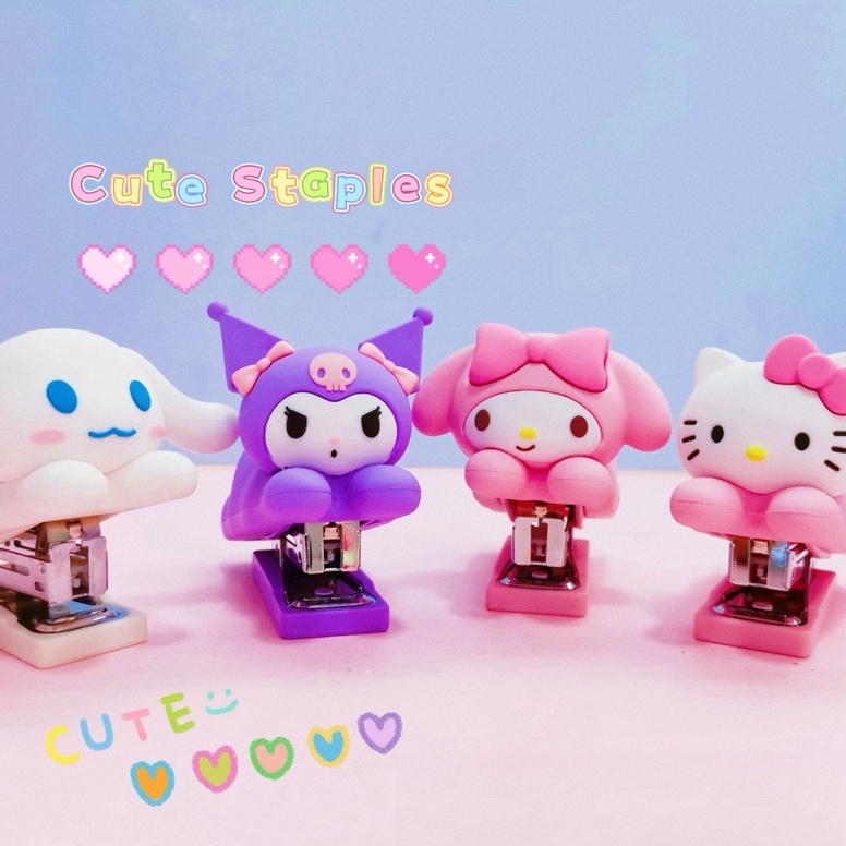 

Staples 3D Sanrio Big Size Hekter Cute Melody Kuromi Cinnamoroll Hello Kitty KODE E4I7