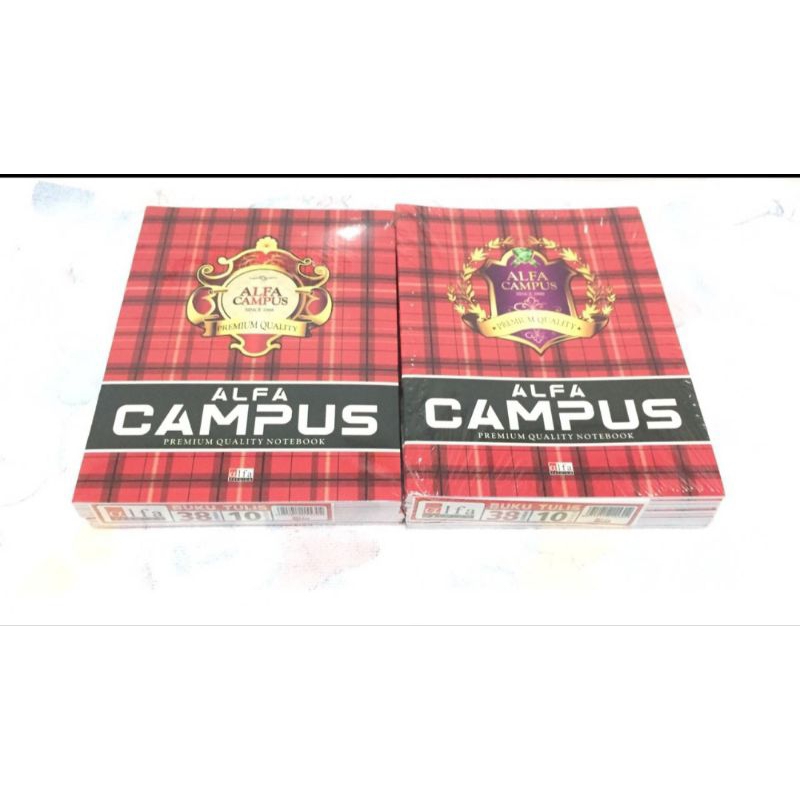 

HJK Buku Tulis Campus Kwarto 38 Lembar Uk. 21x16 1 Pack (Isi 10 Buku) / Buku Tulis Campus (Bukan