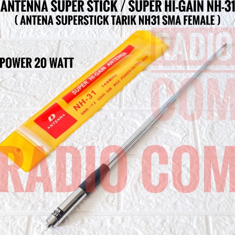 KODE M16U ANTENA SUPERSTICK HT WEIRWEI BAOFENG VOXTER ALINCO CRX1 W1 A1 ANTENA TARIK VHF NH31 SMA FE