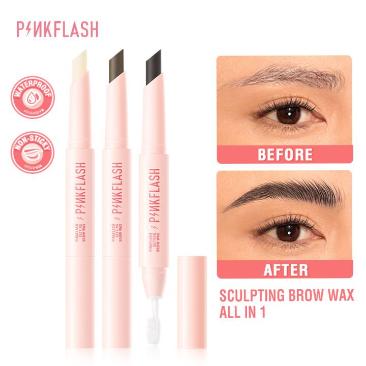 PINKFLASH E28 Setting Brow Wax | 2 in 1 Waterproof Sculpting Brow Wax