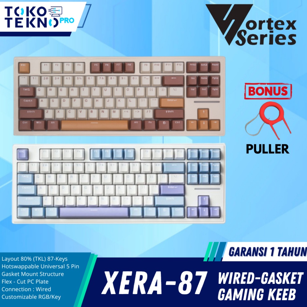VortexSeries Xera87  Xera87 Wired Mechanical TKL Gaming Keyboard h T7B2