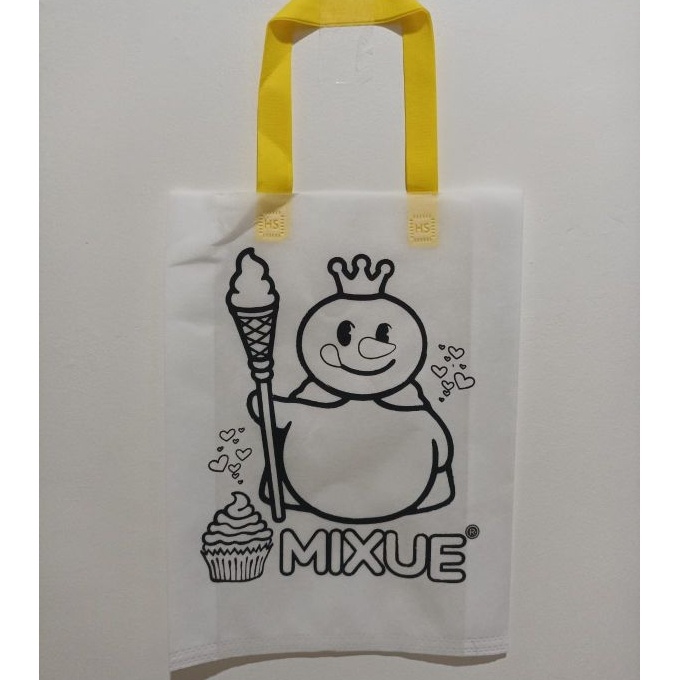 

KF7 Tas spunbond mewarnai Tali 3x4x8LUSINAN isi 12pcs Goodie bag mewarnai