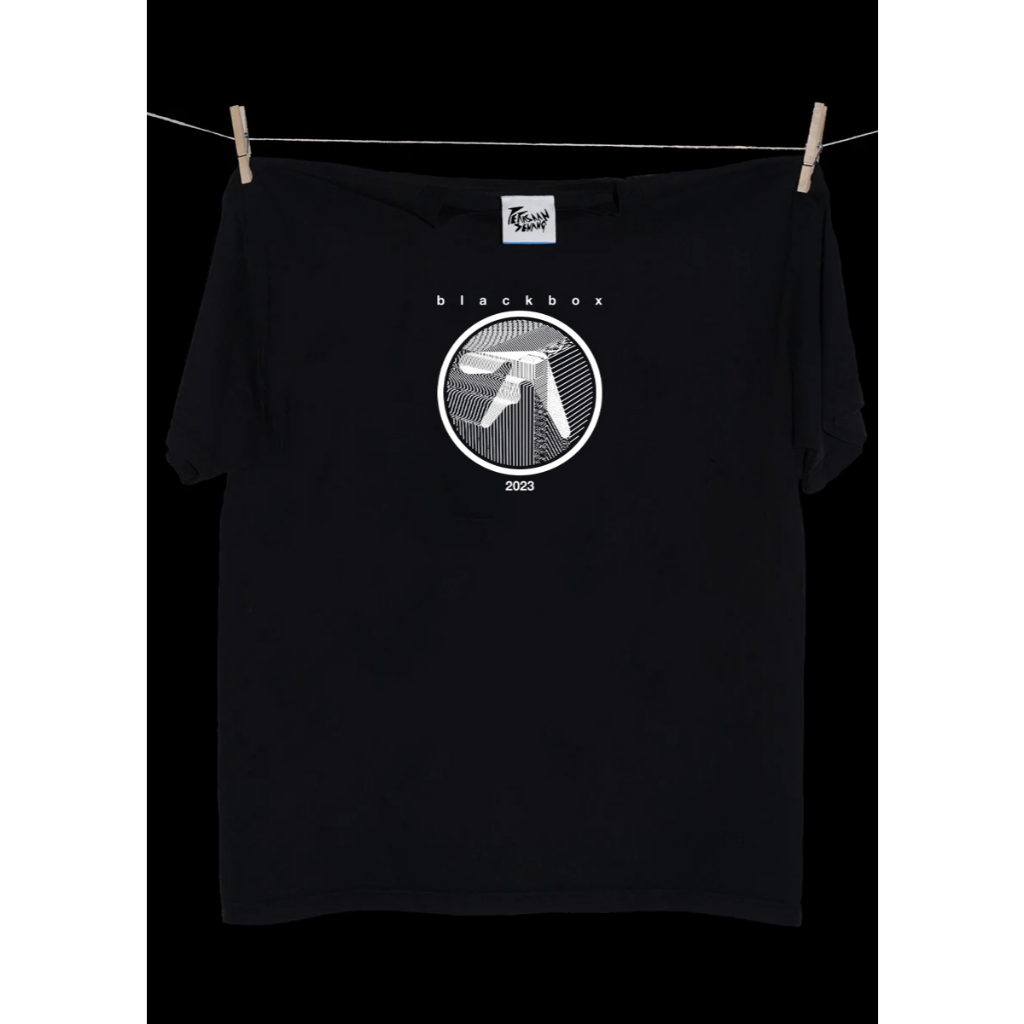 KAOS APHEX TWIN - BLACK BOX BOOTLEG HITAM