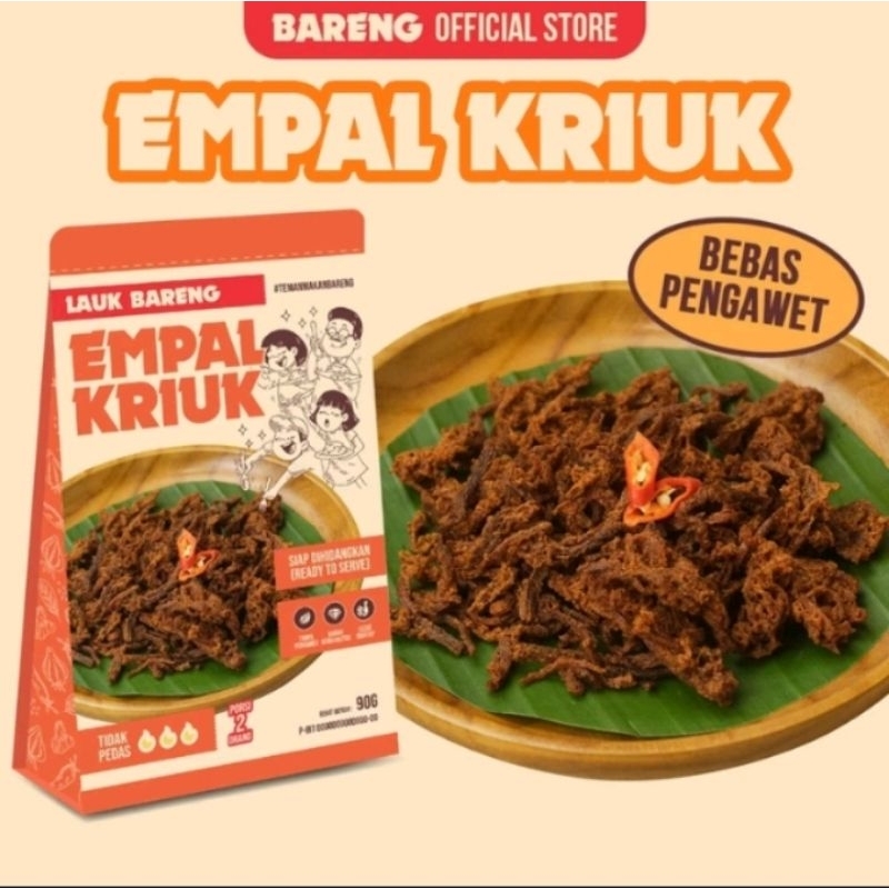 

60g & 90g EMPAL KRIUK LAUK BARENG siap saji