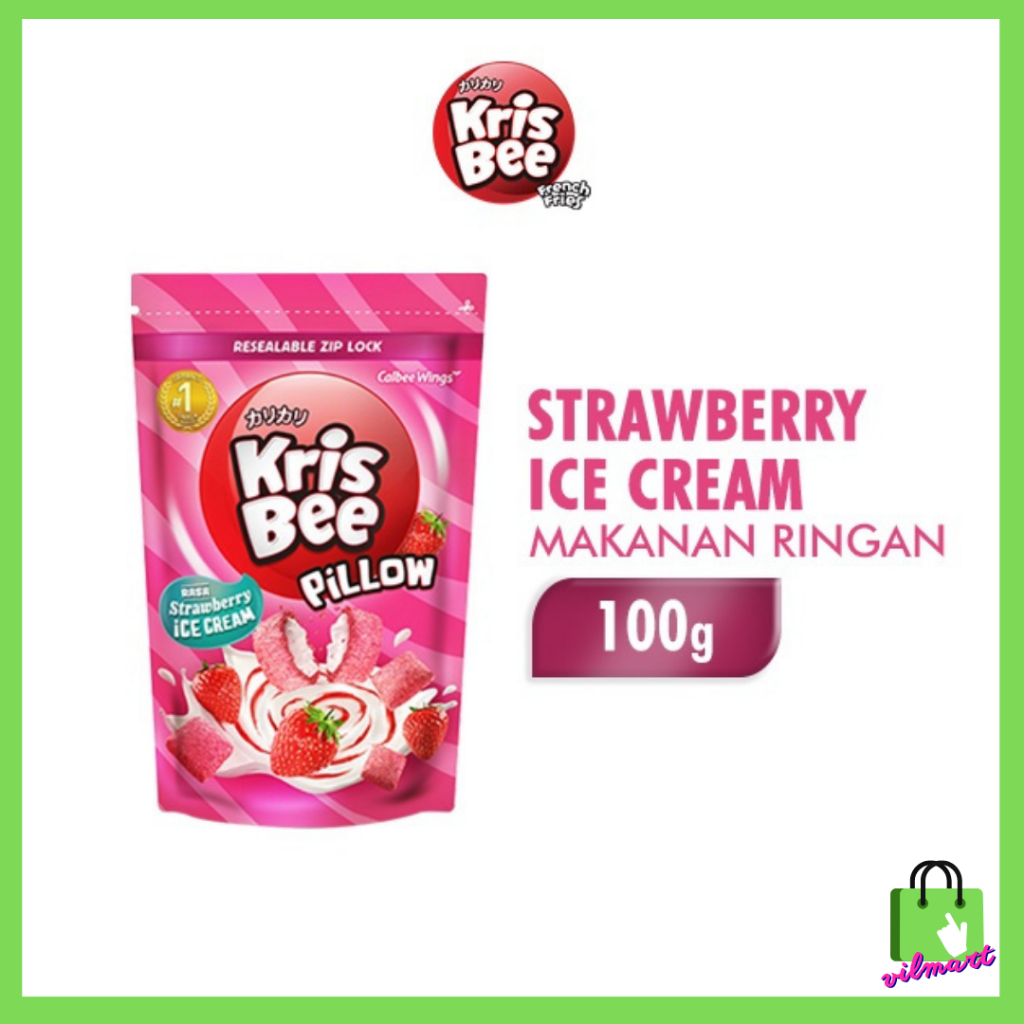 

Krisbee Pillow Strawberry Ice Cream 100 gr