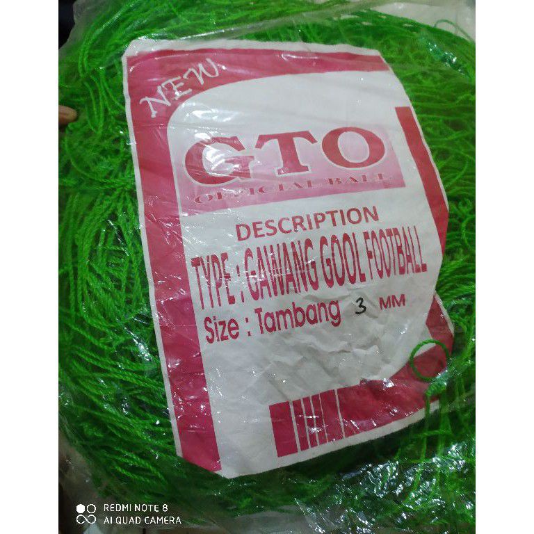 KODE S5Y JARING GAWANG SEPAK BOLA TEBAL TALI 3 MM