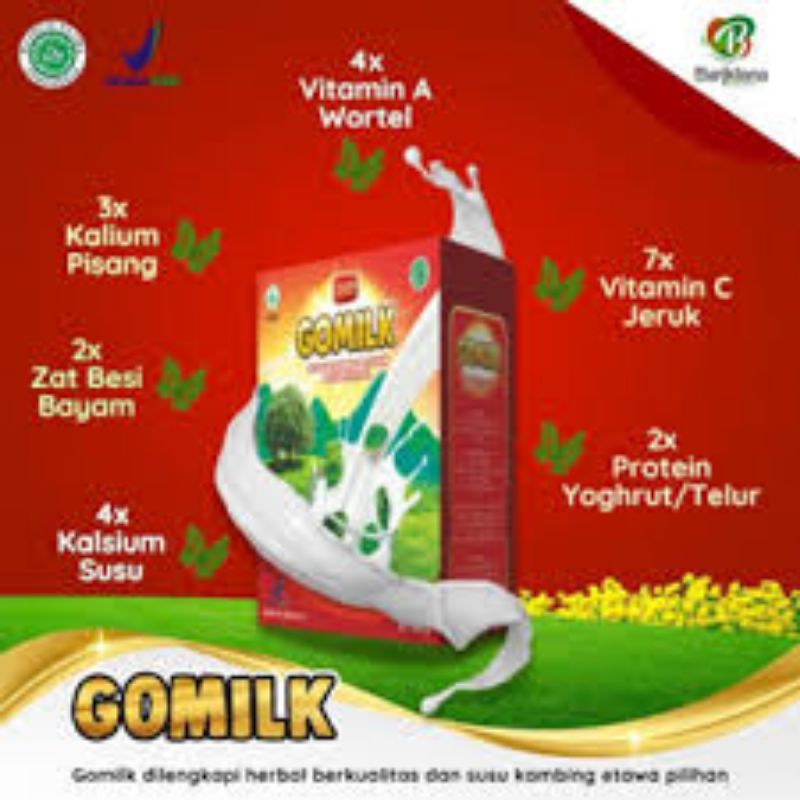 

GOMILK SUSU KAMBING PLUS HERBAL, BOX 200GR