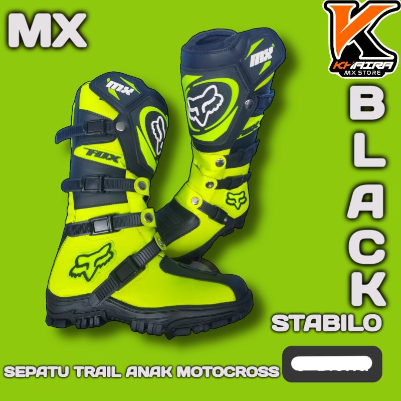 Sepatu trail motocross anak boots safety
