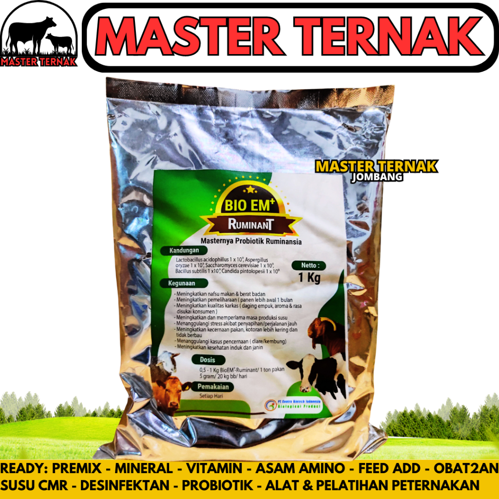 BIO EM PLUS 1 KG - Probiotik Serbuk Peternakan untuk Fermentasi Pakan - Probiotik Sapi Domba Kambing