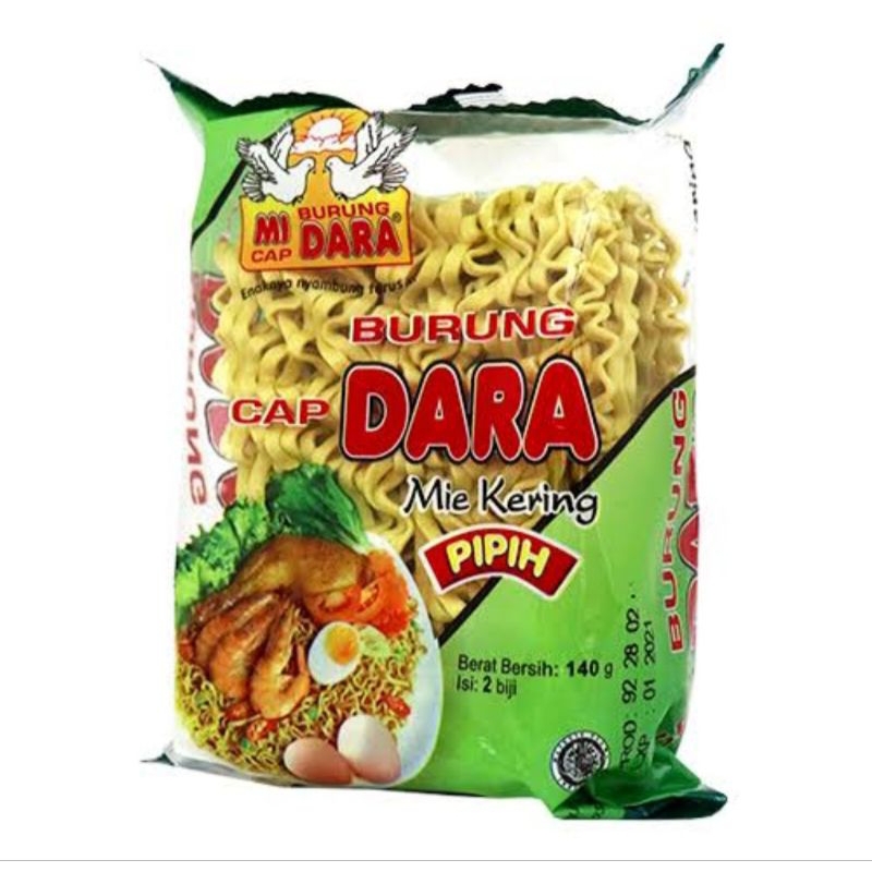 

Mie Burung Dara Pipih 140gr