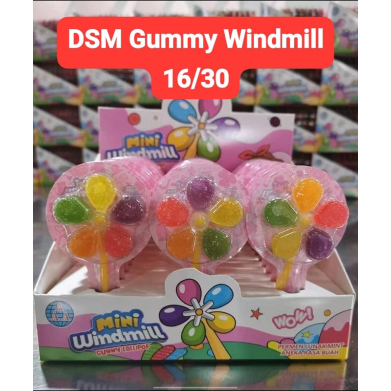 

Permen DSM Windmill Gummy Lollipop Isi 30