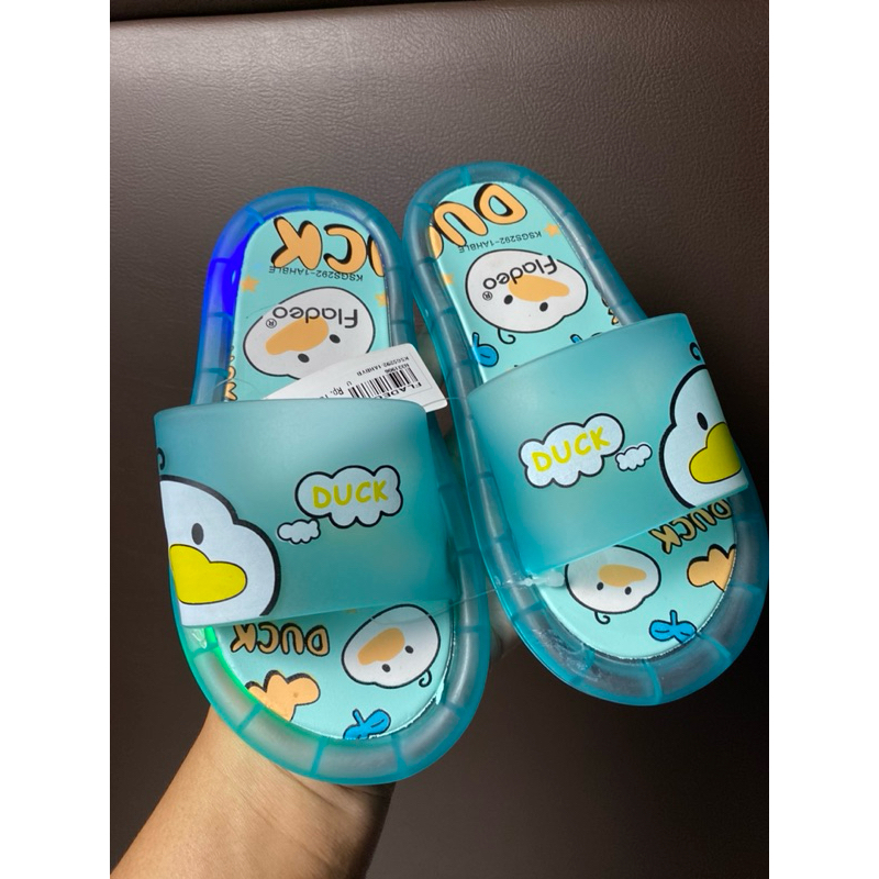 sandal anak perempuan duck lucu lampu