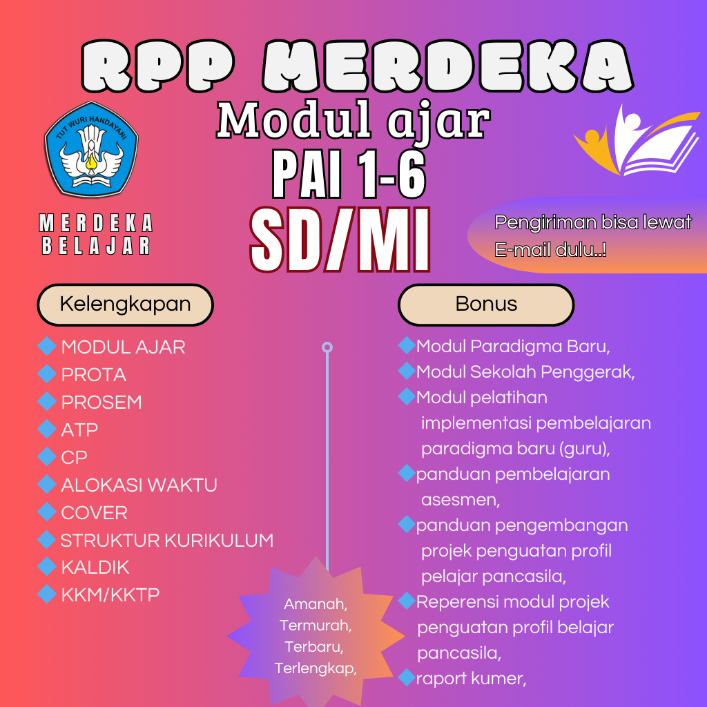 

Modul Ajar PAI Kelas 1-6 Kurikulum Merdeka Lengkap