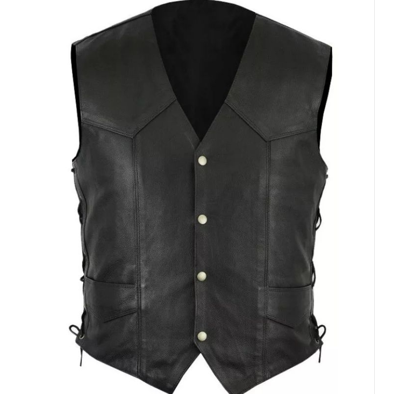 Rompi bikers/ rompi koboy/ rompi pria kulit sintetis